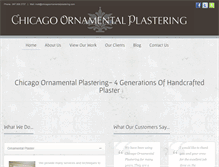 Tablet Screenshot of chicagoornamentalplastering.com